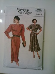 9648 SO EZ VOG LOOSE FLARE-A-DRESS LENGTHS PATTERN 8-12